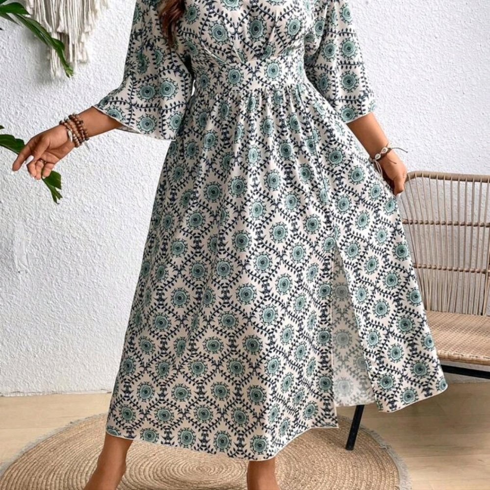 SHEIN Short Sleeve Midi Dress - Picture 6 of 10